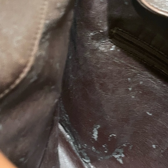 Vintage Gucci Leather Bamboo Top Handle Xl Crossbody Bag - Picture 11 of 16